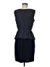 En Focus Studio 100% Polyester Polka Dots Blue Cocktail Dress Size 8 - photo 2