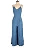 618 100% Tencel Lyocell Solid Blue Jumpsuit Size S - photo 1