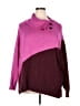 Lane Bryant Color Block Burgundy Pullover Sweater Size 26 - 28 Plus - photo 1