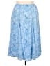 Blair 100% Rayon Paisley Blue Casual Skirt Size XXL - photo 2