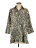 Max Mara Paisley Ivory 3/4 Sleeve Button-Down Shirt Size 4 - photo 1