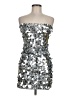 Cotton Candy LA 100% Polyester Silver Cocktail Dress Size M - photo 1