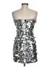 Cotton Candy LA 100% Polyester Silver Cocktail Dress Size M - photo 2