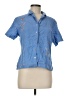Ashley Blue Short Sleeve Blouse Size M - photo 1