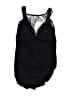Miraclesuit Graphic Black One Piece Swimsuit Size 14 - photo 1