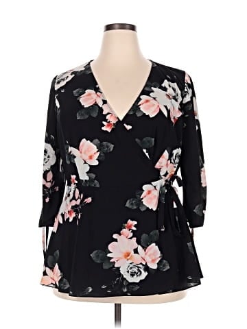 City Chic 3/4 Sleeve Blouse (view 1)