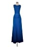 BCBGMAXAZRIA 100% Polyester Blue Cocktail Dress Size 4 - photo 1
