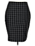 Express Plaid Black Formal Skirt Size 10 - photo 1