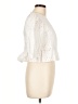 Zara 100% Baumwolle Ivory 3/4 Sleeve Blouse Size L - photo 4