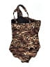 Miraclesuit Animal Print Brown One Piece Swimsuit Size 10 - photo 2