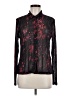 DKNY Floral Black Long Sleeve Blouse Size M - photo 1