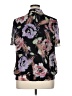Requirements 100% Polyester Floral Black Short Sleeve Blouse Size XL - photo 2
