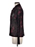 DKNY Floral Black Long Sleeve Blouse Size M - photo 5