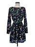 Reborn 100% Polyester Print Blue Cocktail Dress Size S - photo 1
