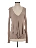 Neiman Marcus Tan Long Sleeve Blouse Size S - photo 1