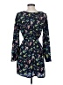 Reborn 100% Polyester Print Blue Cocktail Dress Size S - photo 2