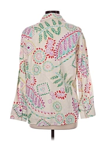 Zara 3/4 Sleeve Button-Down Shirt (view 2)