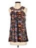 Faded Glory 100% Polyester Black Purple Tank Top Size S - photo 1