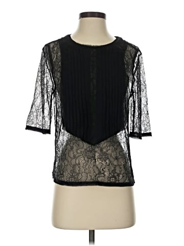 BCBGMAXAZRIA 3/4 Sleeve Top (view 1)