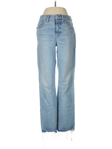 Madewell The Curvy '90s Straight Mid-Rise Jean in Barbosa Wash (view 1)
