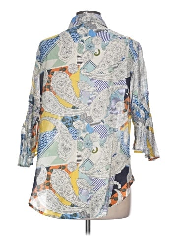 Ethyl 3/4 Sleeve Button-Down Shirt (view 2)