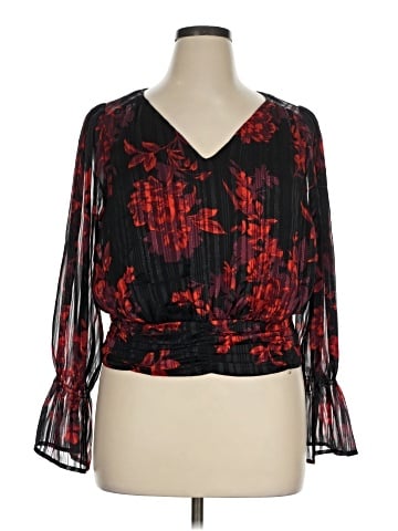 Lane Bryant Long Sleeve Blouse (view 1)