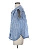 Lucky Brand Stripes Blue Sleeveless Button-Down Shirt Size S - photo 5