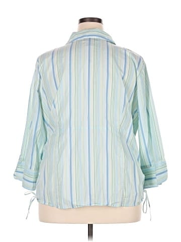 Style&Co 3/4 Sleeve Button-Down Shirt (view 2)