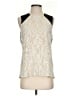 BCBGMAXAZRIA 100% Polyester Ivory Sleeveless T-Shirt Size S - photo 1