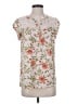 Daniel Rainn 100% Polyester Floral Ivory Short Sleeve Blouse Size S - photo 1