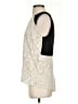 BCBGMAXAZRIA 100% Polyester Ivory Sleeveless T-Shirt Size S - photo 5
