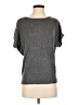 I.N. Studio Gray Short Sleeve Top Size S - photo 1