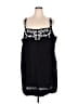 J.Crew 100% Linen Black Cocktail Dress Size 24 - photo 1