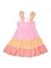 Jona Michelle 100% Polyester Stripes Pink Dress Size 7 - photo 2