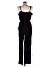 Mossimo 100% Polyester Solid Black Jumpsuit Size S - photo 2