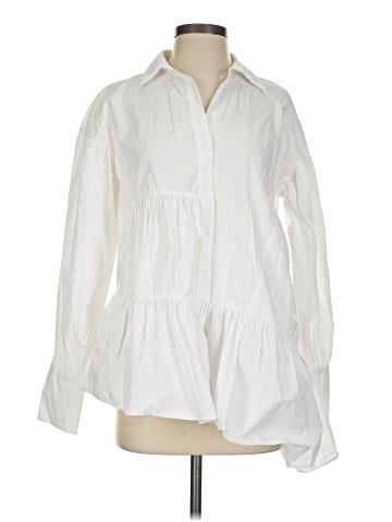 Topshop Long Sleeve Blouse (view 1)
