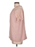 Angashion 100% Polyester Pink Short Sleeve Blouse Size L - photo 5