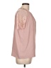 Angashion 100% Polyester Pink Short Sleeve Blouse Size L - photo 4