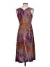 One World Print Purple Cocktail Dress Size S - photo 2
