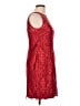 Aidan Mattox 100% Polyester Floral Solid Red Cocktail Dress Size 10 - photo 4
