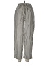 Unbranded 100% Polyester Stripes Silver Casual Pants Size L - photo 1