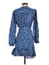 MNG 100% Viscose Blue Cocktail Dress Size 4 - photo 2