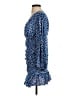 MNG 100% Viscose Blue Cocktail Dress Size 4 - photo 5