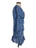 MNG 100% Viscose Blue Cocktail Dress Size 4 - photo 4