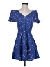 Peppermint 100% Polyester Stars Blue Casual Dress Size S - photo 1