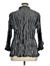 PIANO 100% Polyester Metallic Gray Long Sleeve Blouse Size 1X - photo 2