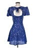 Peppermint 100% Polyester Stars Blue Casual Dress Size S - photo 2