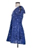 Peppermint 100% Polyester Stars Blue Casual Dress Size S - photo 5
