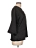 Jones New York 100% Polyester Black 3/4 Sleeve Blouse Size L - photo 4