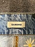 Sandro 100% Polyester Stars Blue Denim Shorts Size 38 - photo 3